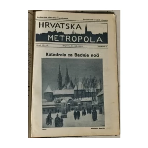 Časopis Hrvatska metropola godina prva 1925.