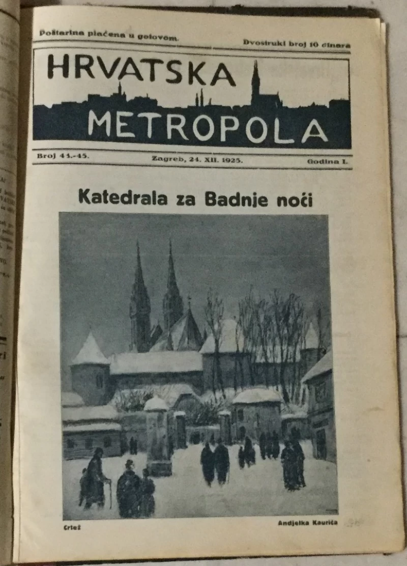 Časopis Hrvatska metropola godina prva 1925.