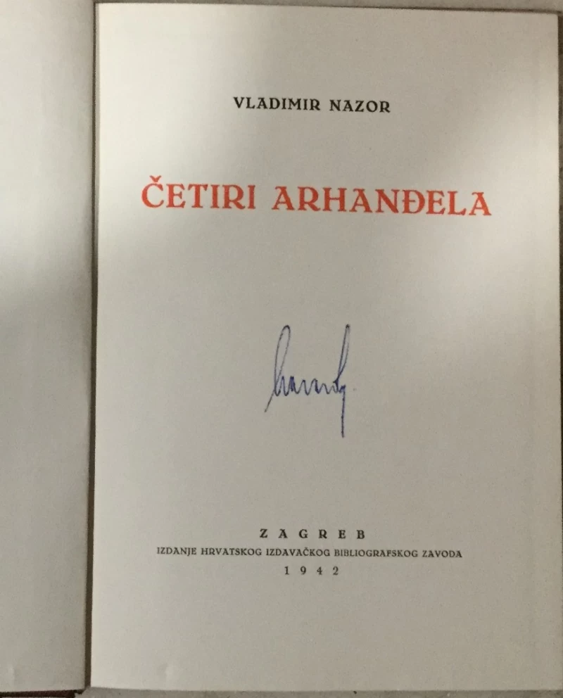 Vladimir Nazor: Četiri arhanđela