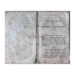 Joszef Szever: Kratek zavjetek dogodyenyh – zapisov kralyeztva Magyarzkoga