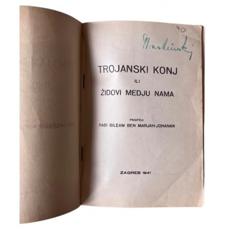 Rabi Bileam Ben Marjah-Johanan: Trojanski konj ili Židovi medju nama