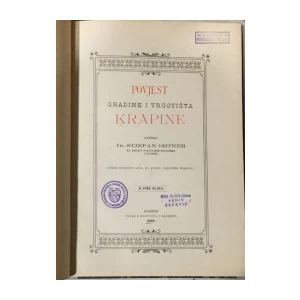 Stjepan Ortner: Povjest gradine i trgovišta Krapine