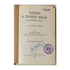 Vale Vouk: Nauka o životu bilja