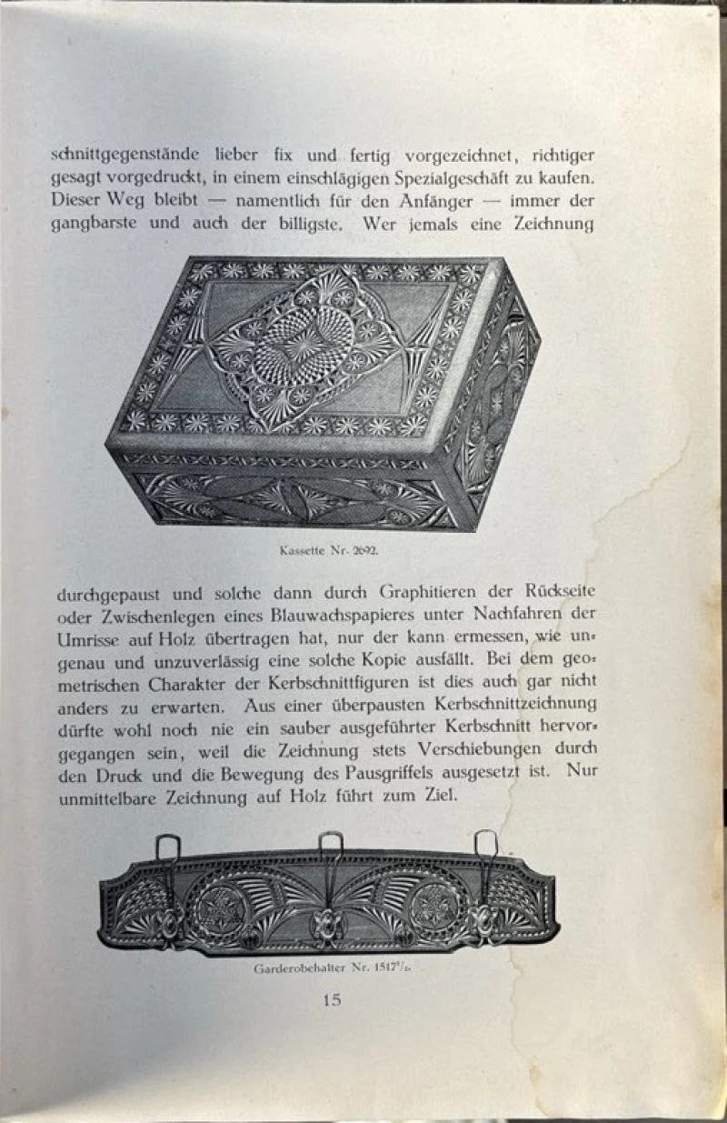 Erna von Bülow: Der Kerbschnitt. Anleitung zum Selbstunterricht