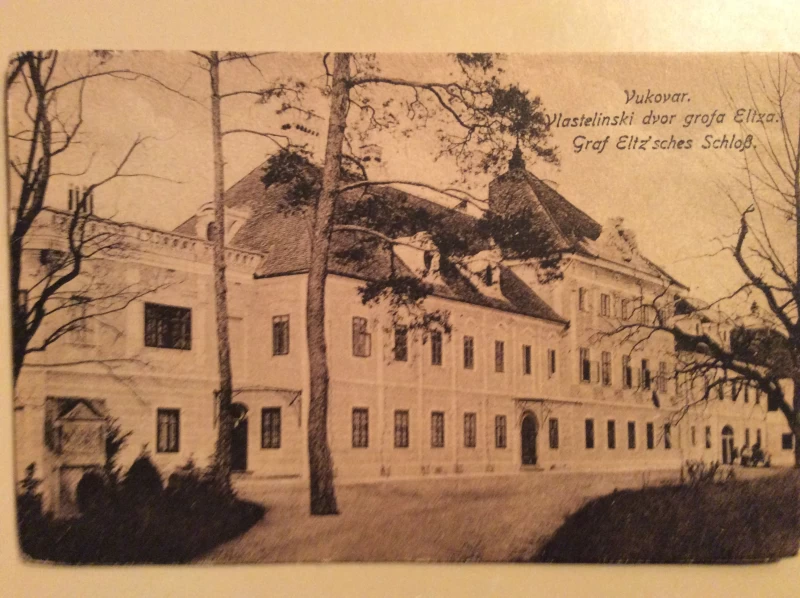 VUKOVAR STARA RAZGLEDNICA  VLASTELINSKI DVOR GROFA ELIZA 1919/1923.   R0292