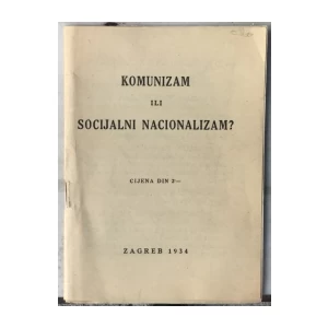Komunizam ili socijalni nacionalizam