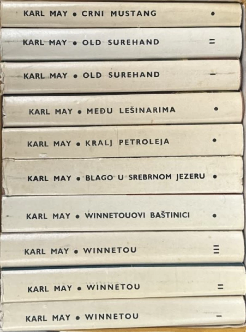 May Karl: Sabrana djela, Romani 1-10