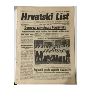 Hrvatski list 178/1942