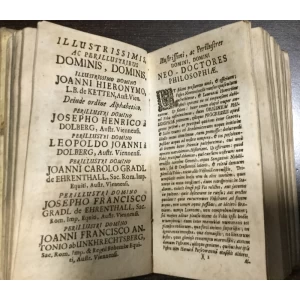 Prandtner Leopold: Origo, & progressus philosophiae, variarumque illius classium, & sectarum I - IV