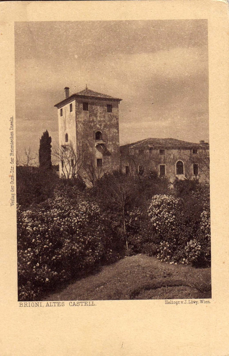 POLA PULA ISTRA ALTES KASTELL J.LOWY, WIEN, .STARA RAZGLEDNICA PRIJE 1904