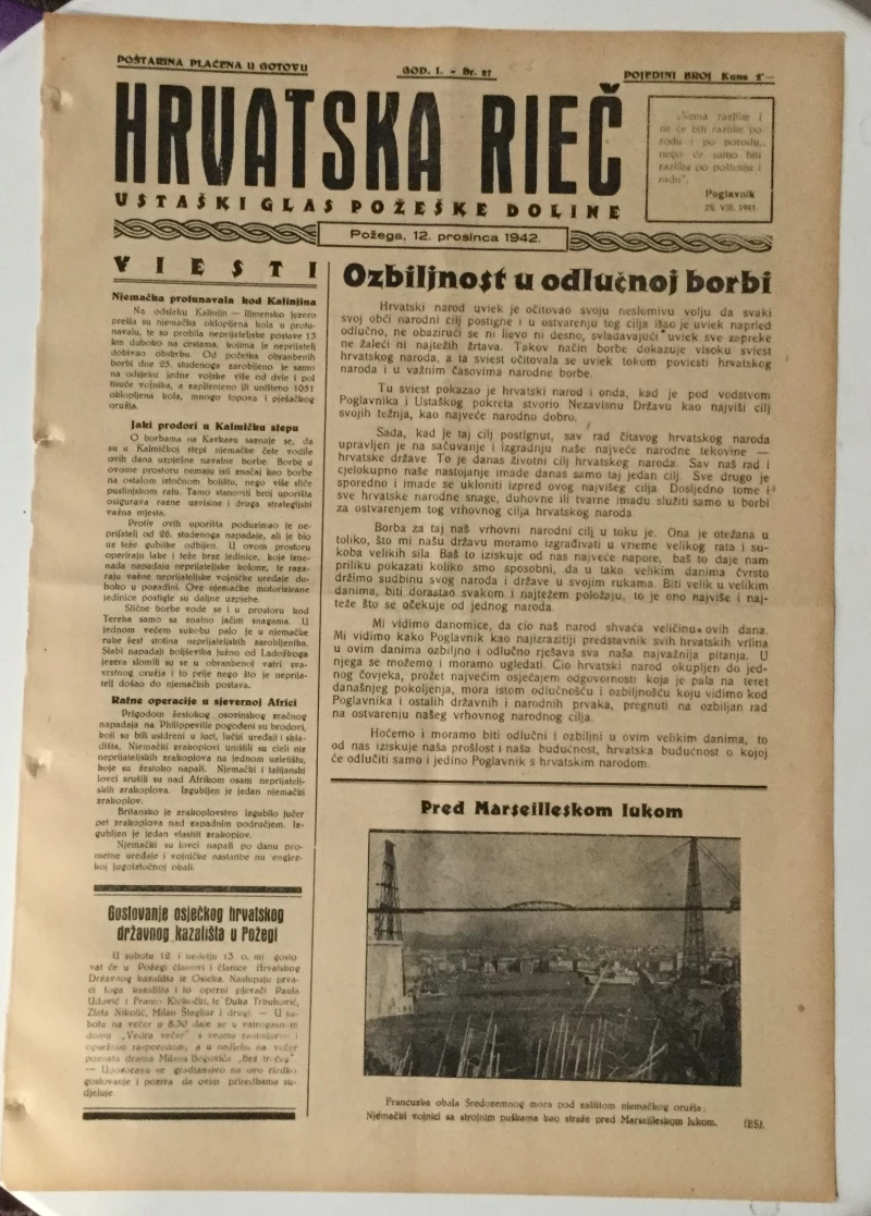 Hrvatska rieč 27/1942
