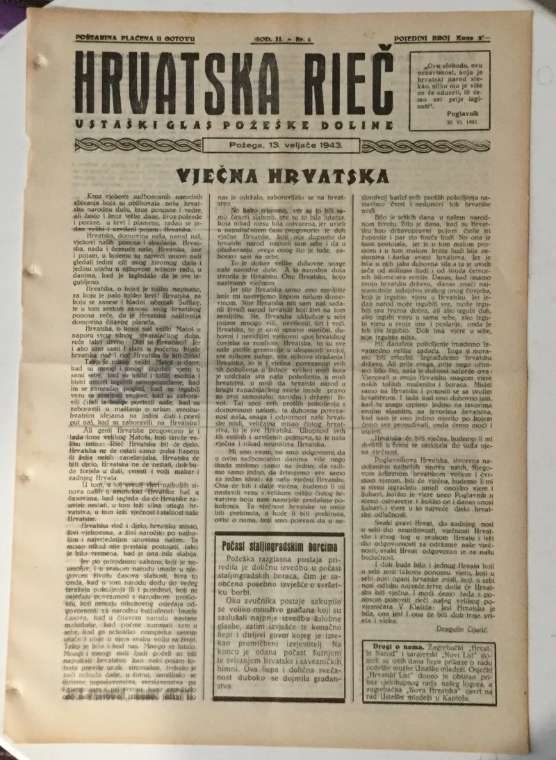 Hrvatska rieč 6/1943