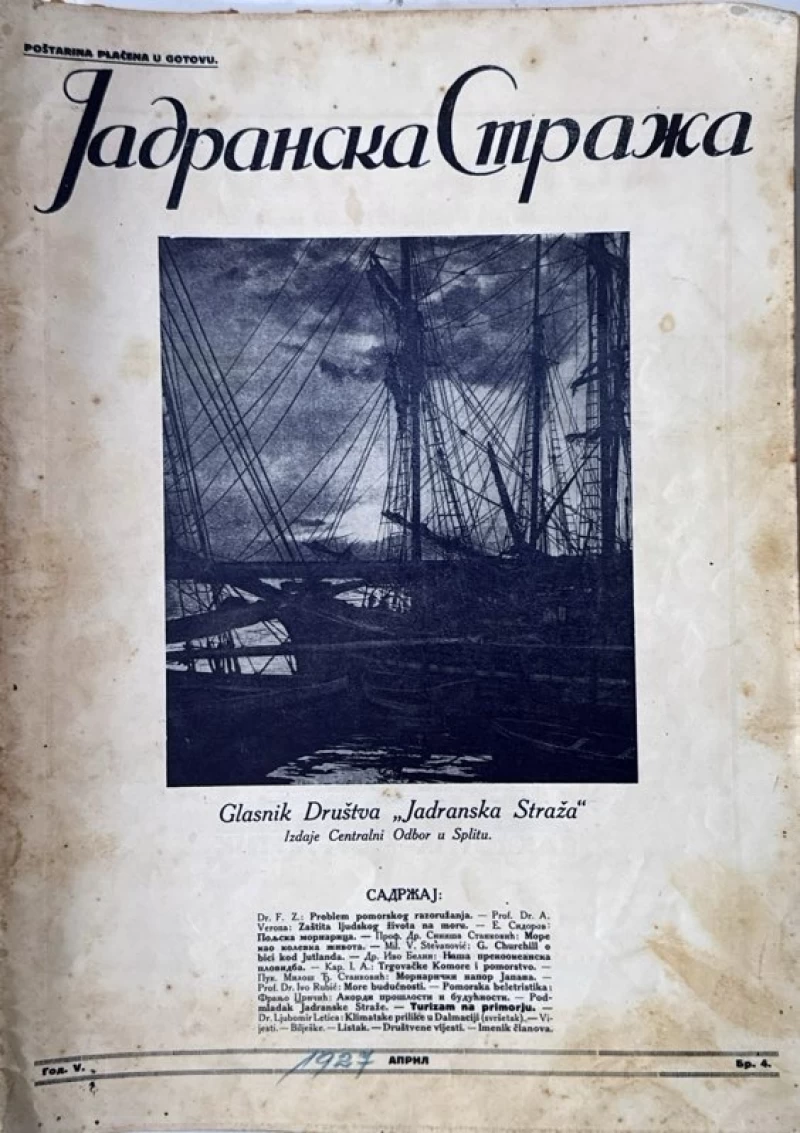Jadranska straža Broj 4 / 1927