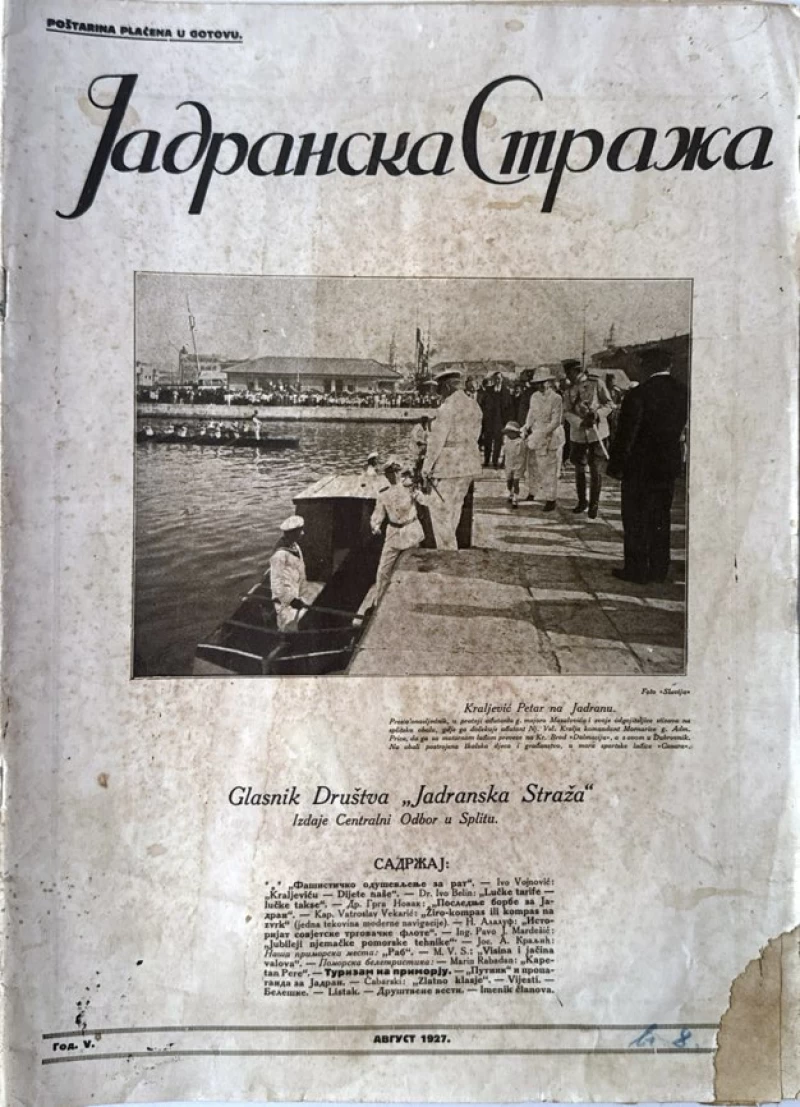 Jadranska straža Broj 8 / 1927