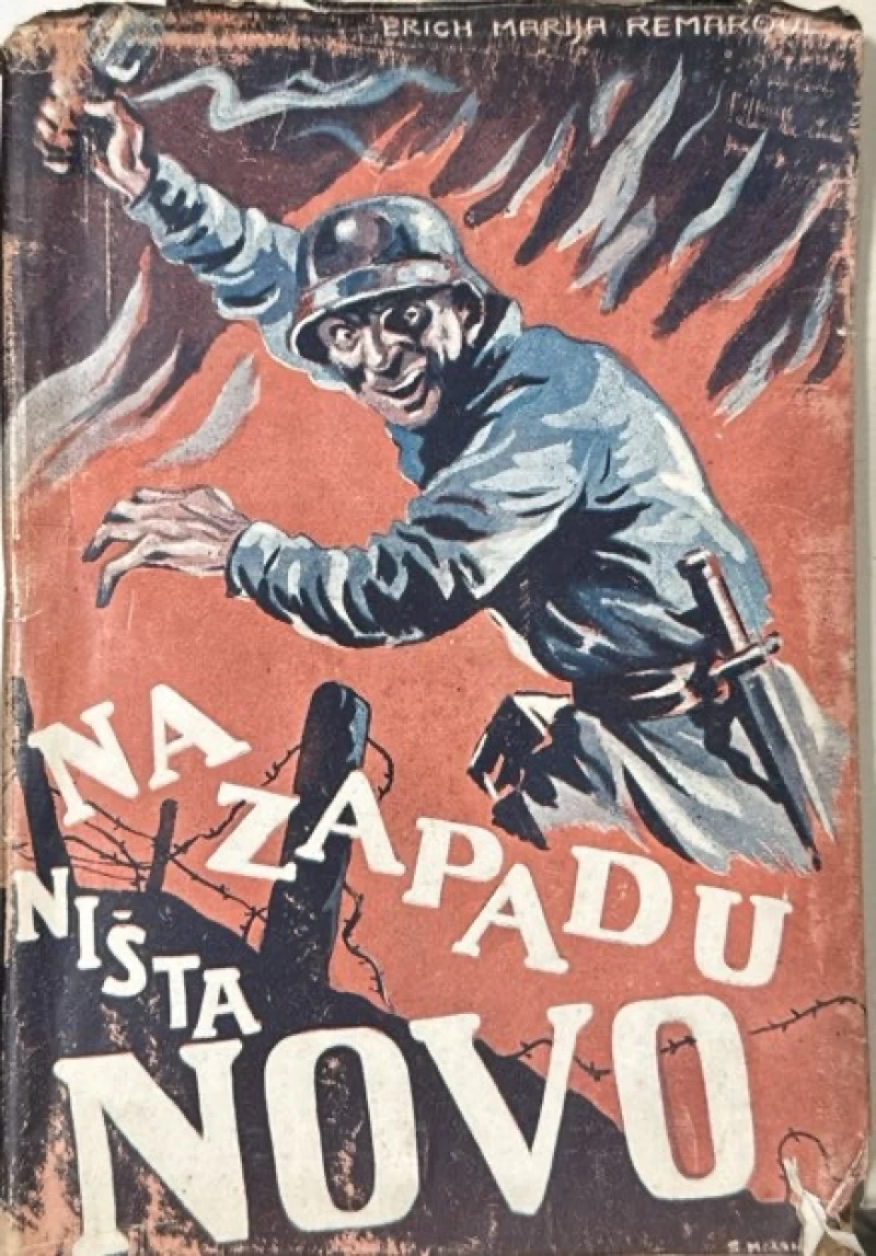 Erich Marija Remarque: Na zapadu ništa novo: Opremio naslovnicu Mironović