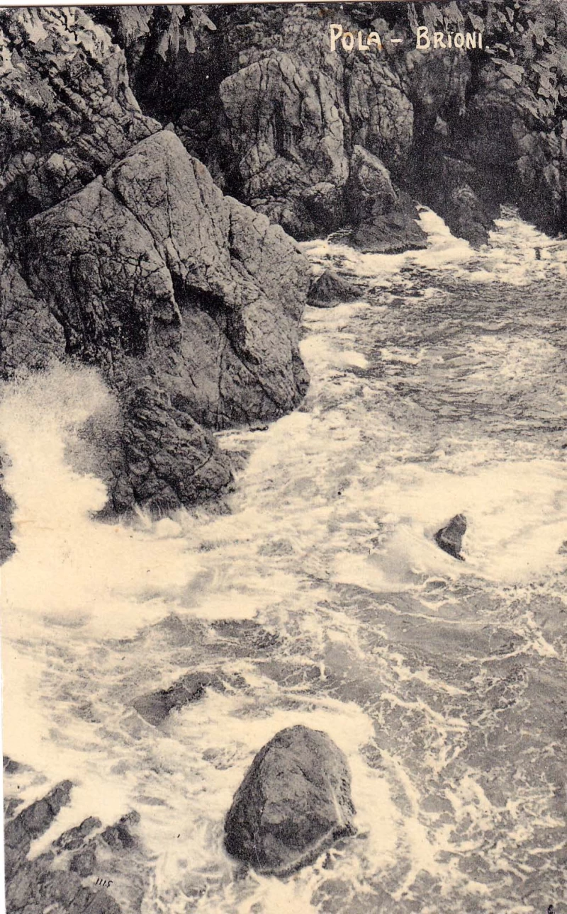 POLA PULA ISTRA HRVATSKA OTOK BRIONI SEE MORE  STARA RAZGLEDNICA 1912
