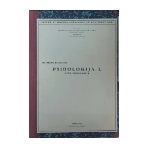 Mladen Zvonarević: PSIHOLOGIJA I. OPĆA PSIHOLOGIJA.