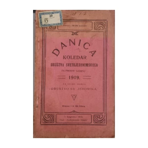 Danica – koledar Društva Svetojeronimskoga za prostu godinu 1919