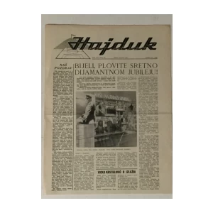 Časopis Hajduk br. 92/1961.