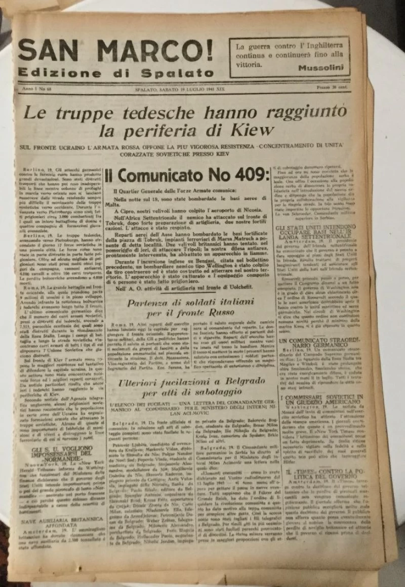 San Marco! Edizione di Spalato 68/I