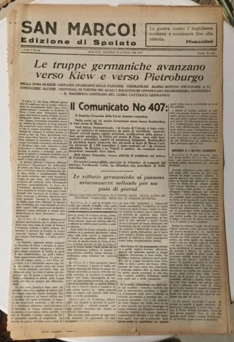 San Marco! Edizione di Spalato 66/I