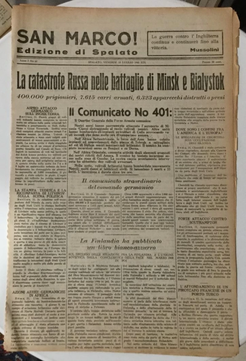 San Marco! Edizione di Spalato 61/I