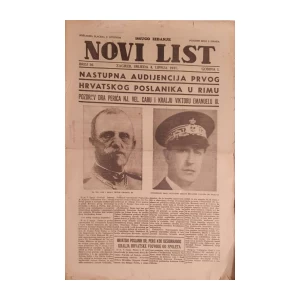Časopis Novi list: godina I, broj 36/1941