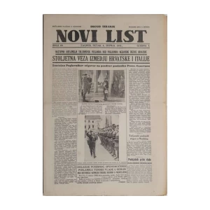 Časopis Novi list: godina I, broj 66/1941