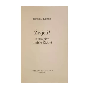 Harold S. Kushner: Živjeti! Kako žive i misle Židovi