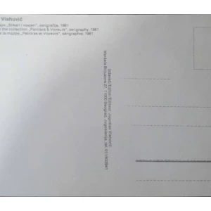 Jugoslav Vlahović: Grafika iz mape Slikari i voajeri, serigrafija 1981