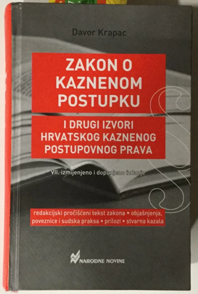 Krapac Davor: Zakon o kaznenom postupku i drugi izvori hrvatskoga kaznenog postupovnog prava
