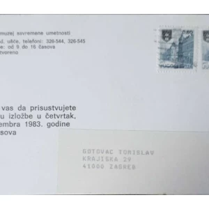 Savremeno Rumunsko slikarstvo i vajarstvo: pošiljatelj Tomislav Gotovac
