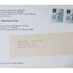 Milan Marinković-Cile: pošiljatelj Tomislav Gotovac