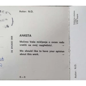 Anketa: Autor N.O.: pošiljatelj Tomislav Gotovac