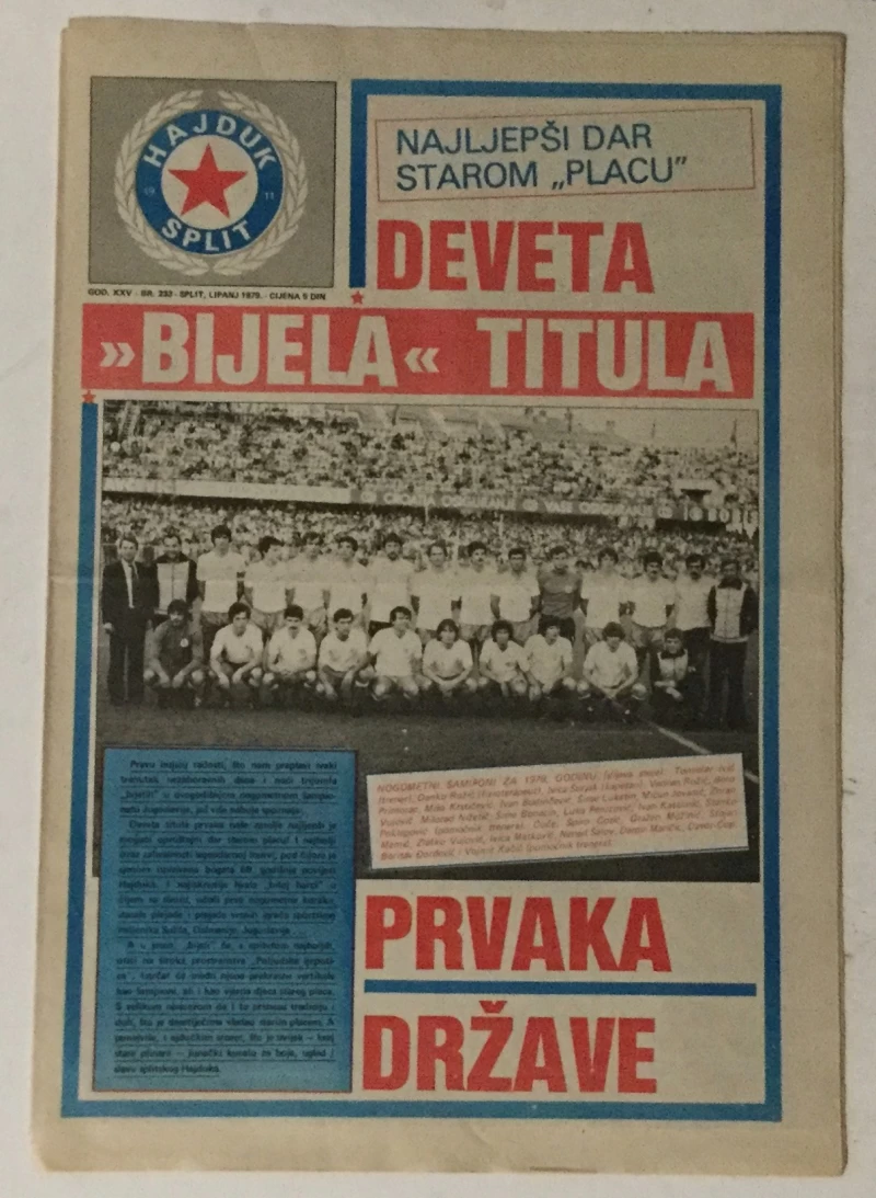 Časopis Hajduk br. 233/1979.