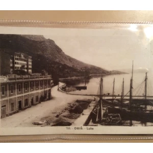 OMIŠ STARA RAZGLEDNICA LUKA 1930.