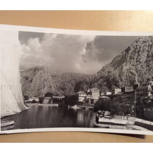 OMIŠ STARA RAZGLEDNICA JEDRO KLISURE LUKA 1959.