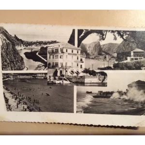 OMIŠ STARA RAZGLEDNICA UPEČATLJIVE LOKACIJE  1954.