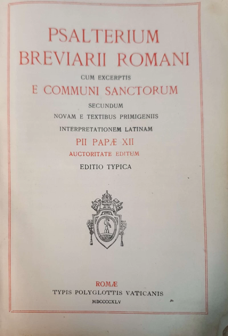 Psalterium breviarii Romani