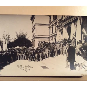 RIJEKA SUŠAK STARA RAZGLEDNICA SLET U SUŠAKU 7-8. XI. 1908.