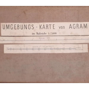 Umgebung-karte vom Agram 1883.