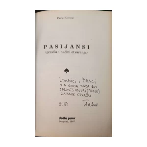 Pavle Kićevac: Pasijansi