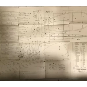 Schäfers Bauplanreihe freifliegender Flugmodelle 19 Nurflügel Segelflugmodell „Silbermöwe", von H. Wechler
