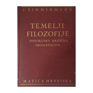 S. Zimmermann: Temelji filozofije - historijsko-kritička orijentacija