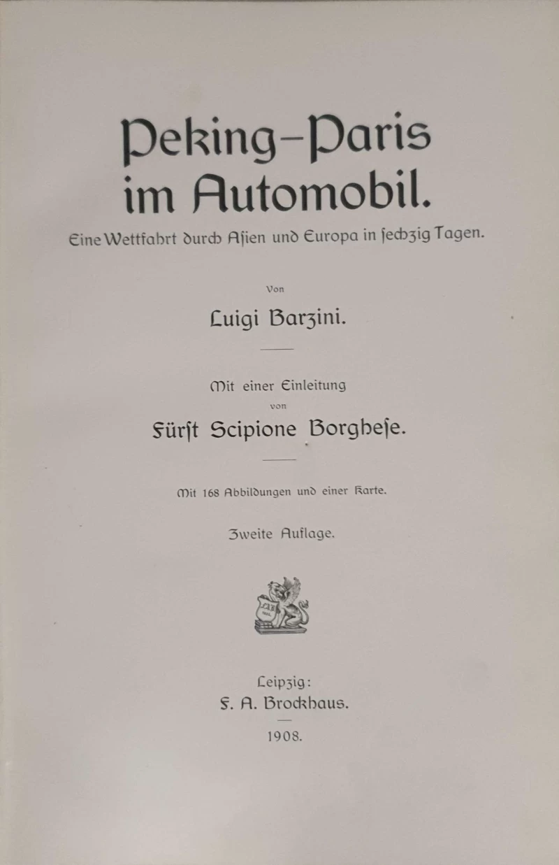 Luigi Barzini: Peking-Paris im Automobil