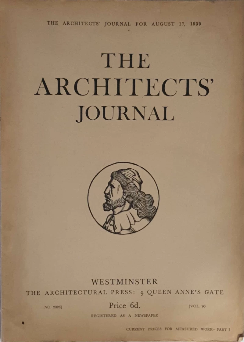 The Architects' Journal:: No. 2326/1939