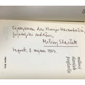 Slaviček Milivoj: Poglavlje