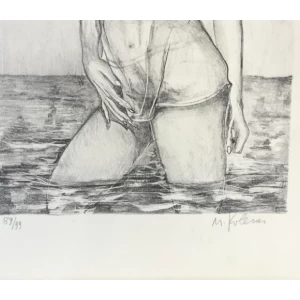 Marijan Kolesar grafika 89/99 akt  56,5 x 38cm