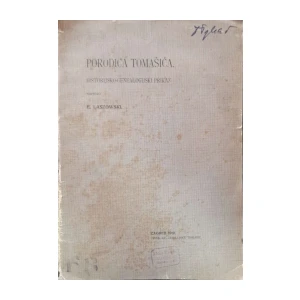 E. Laszowski: Porodica Tomašića