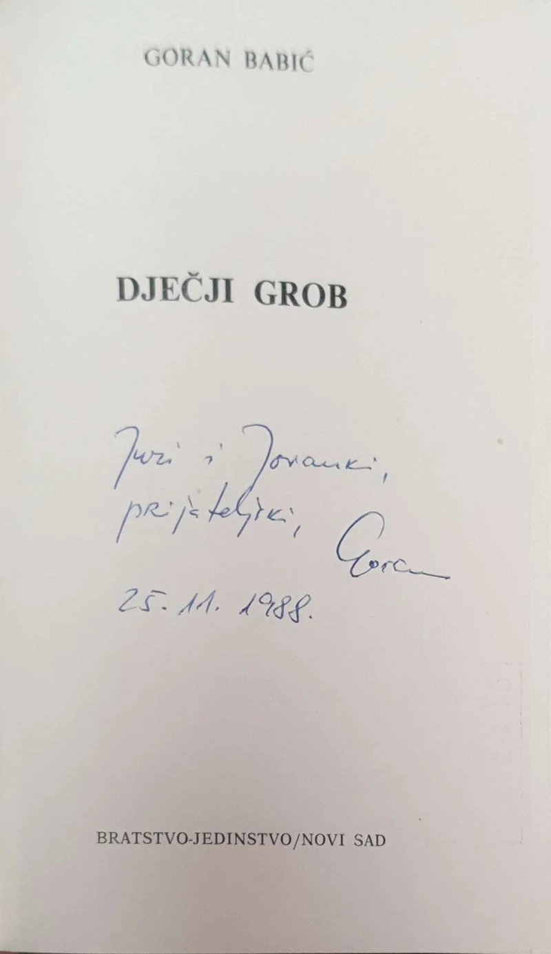 Goran Babić: Dječji grob